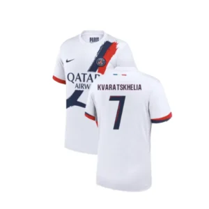 Paris Saint-Germain Khvicha Kvaratskhelia 7 Away Trikot 2024-2025