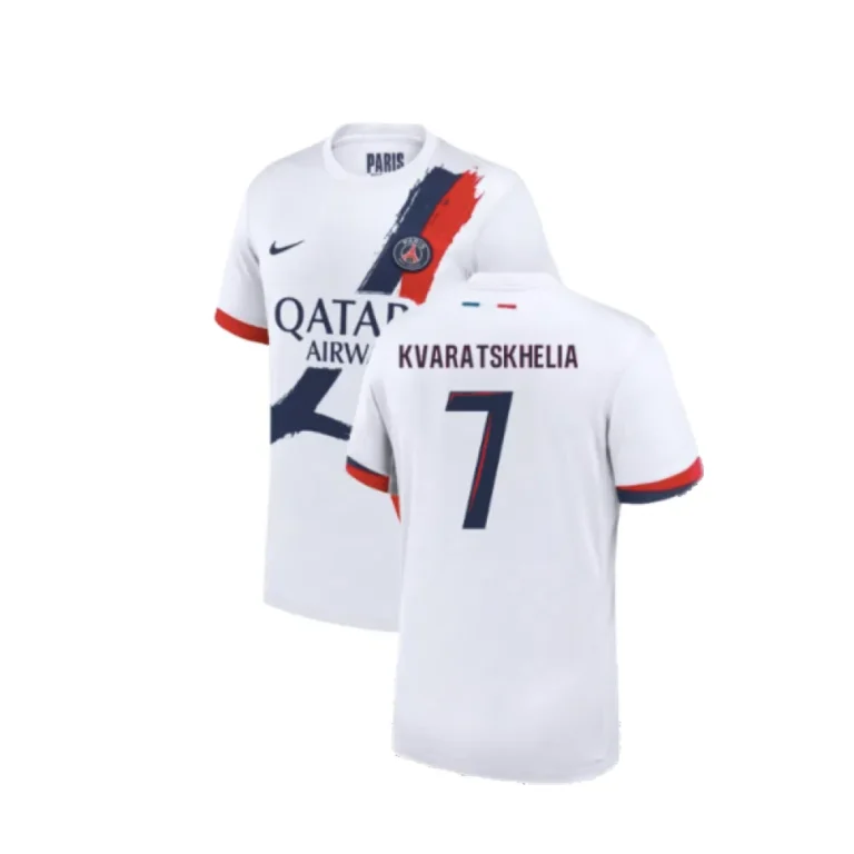 Paris Saint-Germain Khvicha Kvaratskhelia 7 Away Trikot 2024-2025