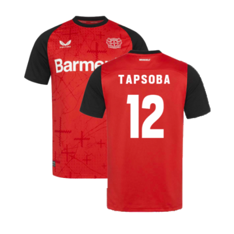 Bayer Leverkusen Edmond Tapsoba 12 Home Trikot 2024-2025