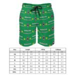 Borussia Mönchengladbach Herren Badehose Schnelltrocknende Strandshorts Mit Tasche Kordelzug Shorts