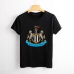 Newcastle United Damen Kurzarm Rundhals T-Shirt Casual Sommer Tops