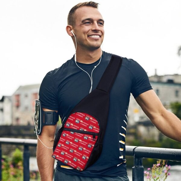 Olympique Lyonnais Crossbody Backpack Leichte Umhängetaschen Sling-Rucksack
