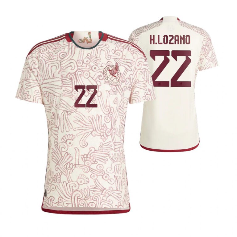 Mexico Hirving Lozano 22 Away Trikot WM 2022