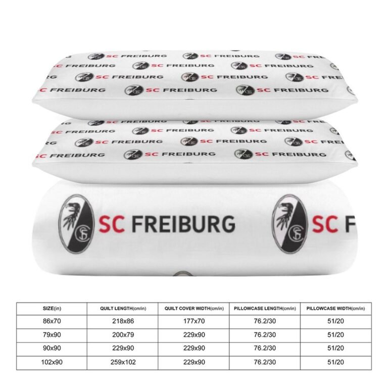SC Freiburg Bettwäscheset 3 Stück Kinder Erwachsene Steppdeckenbezug Steppdeckenbezug Multi Size Laken Set