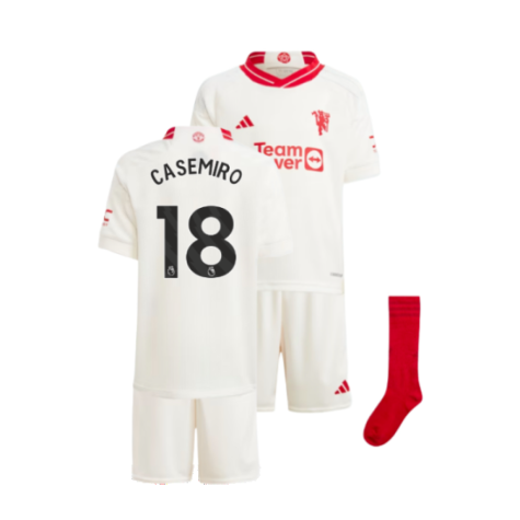 Manchester United Casemiro 18 Third Trikot Kinder Mini Kit 2023-2024 Manchester United Casemiro 18 Third Trikot Kinder Mini Kit 2023-2024