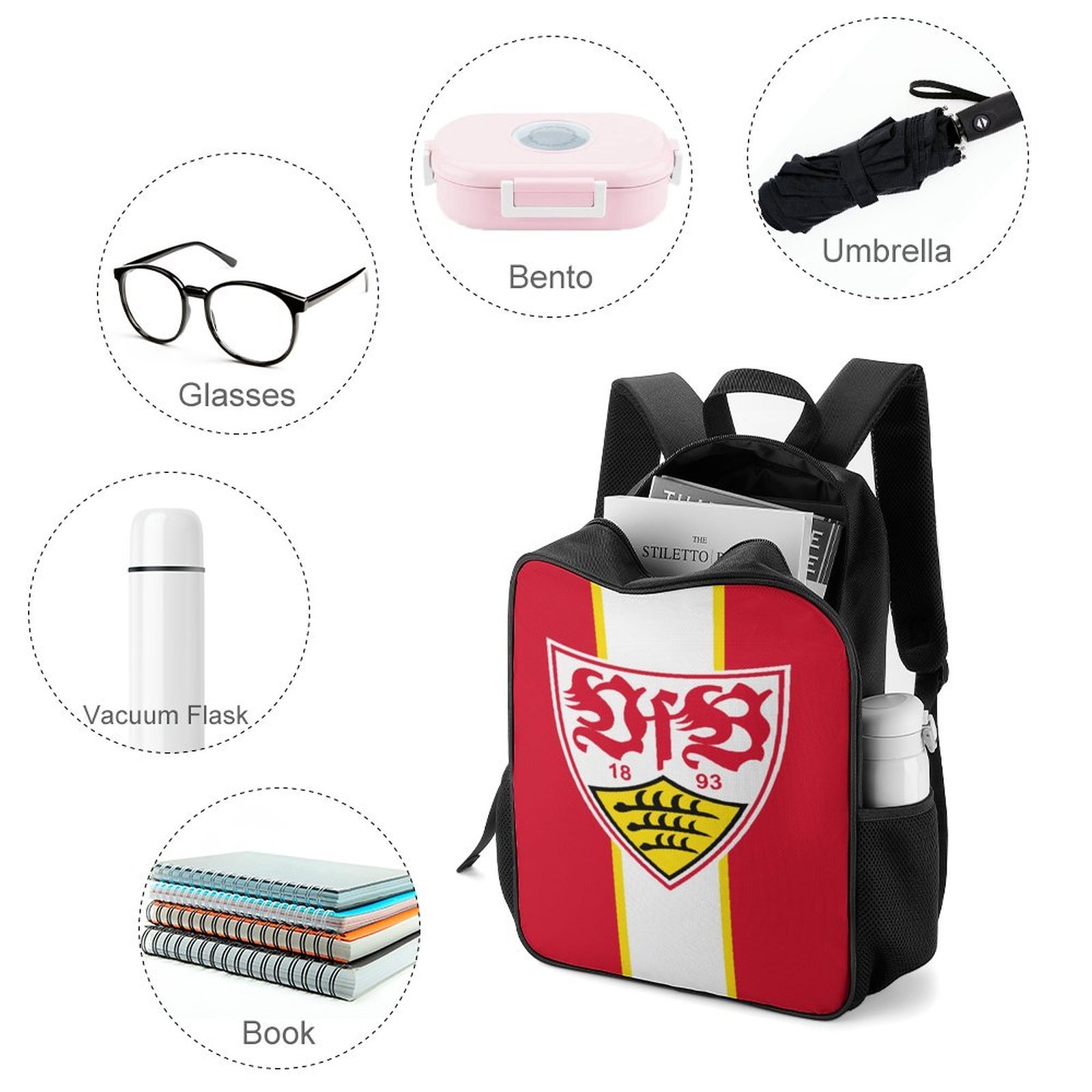 VfB Stuttgart Kinderschultaschen Rucksäcke Für Jungen Und Mädchen VfB Stuttgart Kinderschultaschen Rucksäcke Für Jungen Und Mädchen