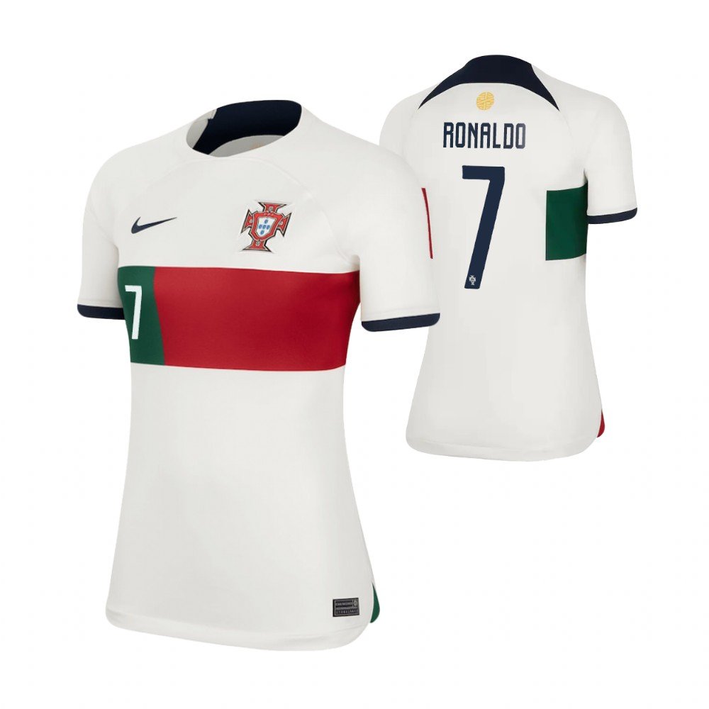 Frauen Portugal Cristiano Ronaldo 7 Away Trikot WM 2022 Frauen Portugal Cristiano Ronaldo 7 Away Trikot WM 2022