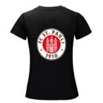 FC St. Pauli Damen Kurzarm Rundhals T-Shirt Casual Sommer Tops