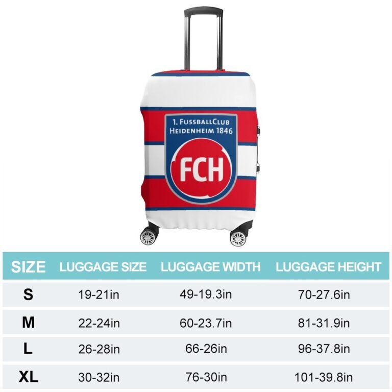 FC Heidenheim Gepäckschutz Elastisches Design Staubdicht Und Anti-Kratz-Gepäckhülle
