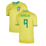 Brasilien Ronaldo 9 Home Trikot WM 2022