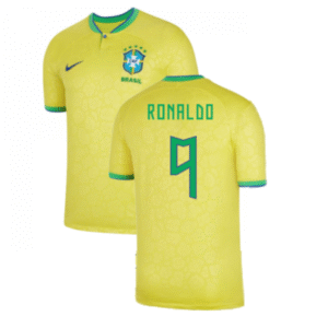 Brasilien Ronaldo 9 Home Trikot WM 2022