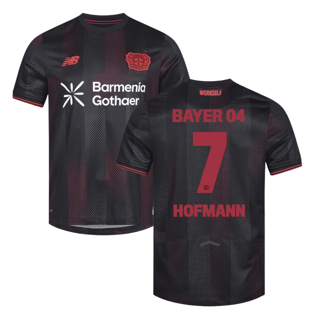 Bayer Leverkusen Jonas Hofmann 7 Home Trikot 2025-2026 Bayer Leverkusen Jonas Hofmann 7 Home Trikot 2025-2026