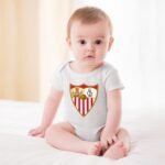 Sevilla FC Baby Bodysuit Strampler Schlafanzug Mit Kurzen Ärmeln