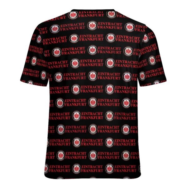 Eintracht Frankfurt Unisex 3D Vollständig Druck Kurzarm T-Shirts Beiläufige Tee Tops
