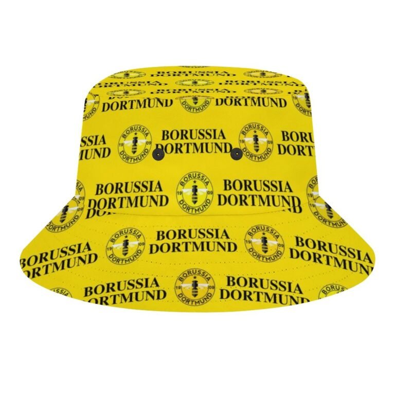 Borussia Dortmund Karomuster Sommer Sonnenhut Reversible Bucket Hat