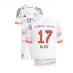 Bayern München Michael Olise 17 Auswärtstrikot Kinder 2025-2026