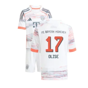 Bayern München Michael Olise 17 Auswärtstrikot Kinder 2025-2026