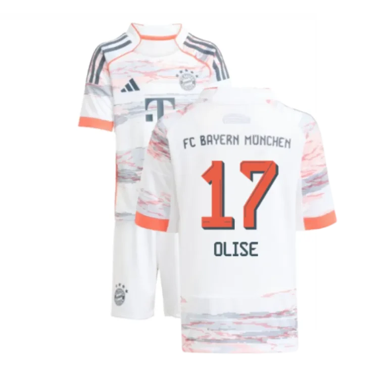 Bayern München Michael Olise 17 Auswärtstrikot Kinder 2025-2026
