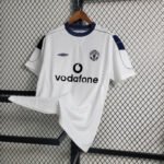 Manchester United Retro Away Trikot 1999-2000 - Weiß