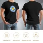 Leicester City Core Stretch Slim Cneck Gildan Tee T-Shirt Herren