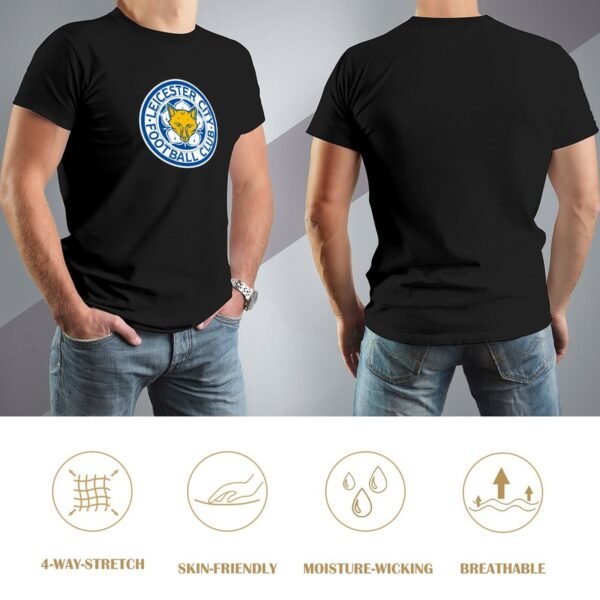 Leicester City Core Stretch Slim Cneck Gildan Tee T-Shirt Herren