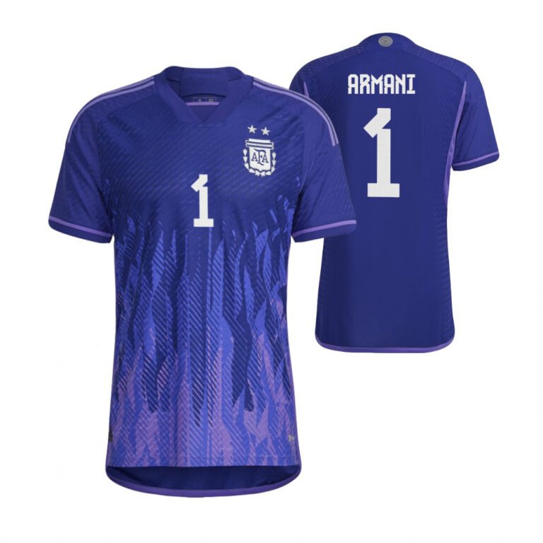 Argentinien Franco Armani 1 Away Trikot WM 2022