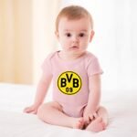Borussia Dortmund Baby Bodysuit Strampler Schlafanzug Mit Kurzen Ärmeln