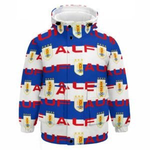 Uruguay Kinder Winddicht Outdoorjacke Mit Kapuze Sweatjacke Windbreaker