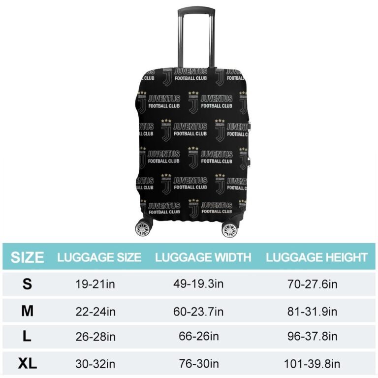 Juventus FC Gepäckschutz Elastisches Design Staubdicht Und Anti-Kratz-Gepäckhülle
