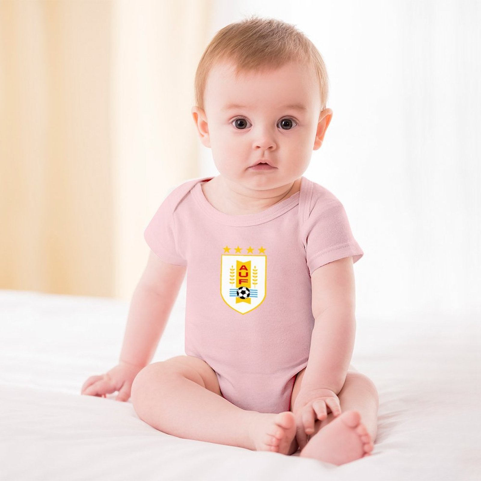 Uruguay Baby Bodysuit Strampler Schlafanzug Mit Kurzen Ärmeln Uruguay Baby Bodysuit Strampler Schlafanzug Mit Kurzen Ärmeln