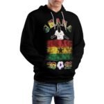 Ghana2022 Gefütterte Plüsch Kapuzenpulli Dick Herren Hoodies Sweatshirt Langarm Warm
