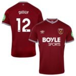 West Ham United Malick Diouf 12 Home Trikot 2025-2026