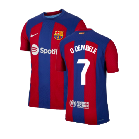 FC Barcelona Ousmane Dembele 7 Home Trikot 2023-2024