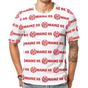 Mainz 05 Unisex 3D Vollständig Druck Kurzarm T-Shirts Beiläufige Tee Tops
