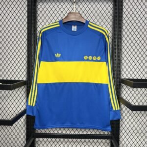 Boca Juniors Retro Langarm Home Trikot 1981-1982