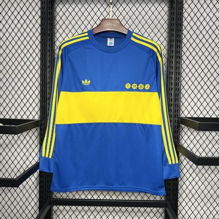 Boca Juniors Retro Langarm Home Trikot 1981-1982