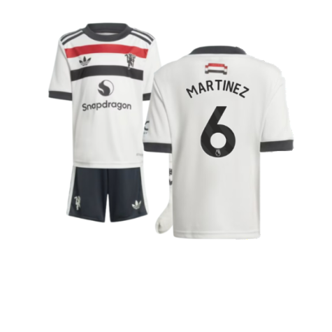 Manchester United Lisandro Martínez 6 Third Trikot Kinder Mini Kit 2024-2025