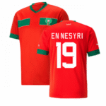 Marokko Youssef En-Nesyri 19 Home Trikot WM 2022