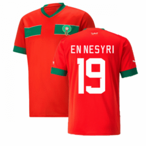 Marokko Youssef En-Nesyri 19 Home Trikot WM 2022