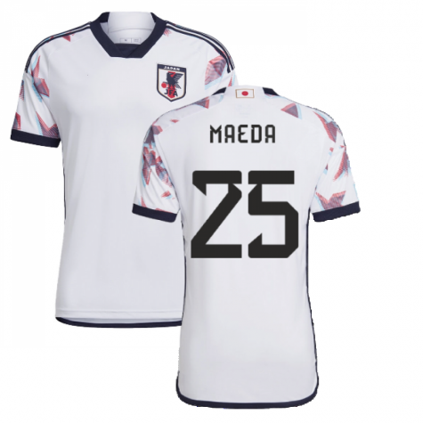 Japan Daizen Maeda 25 Away Trikot WM 2022 Japan Daizen Maeda 25 Away Trikot WM 2022
