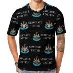 Newcastle United Unisex 3D Vollständig Druck Kurzarm T-Shirts Beiläufige Tee Tops