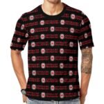 Eintracht Frankfurt Unisex 3D Vollständig Druck Kurzarm T-Shirts Beiläufige Tee Tops