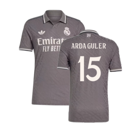 Real Madrid Arda Guler 15 Third Trikot 2024-2025
