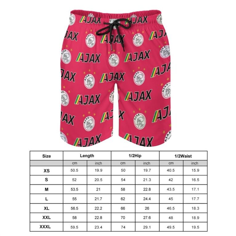 Ajax Staaten Herren Badehose Schnelltrocknende Strandshorts Mit Tasche Kordelzug Shorts