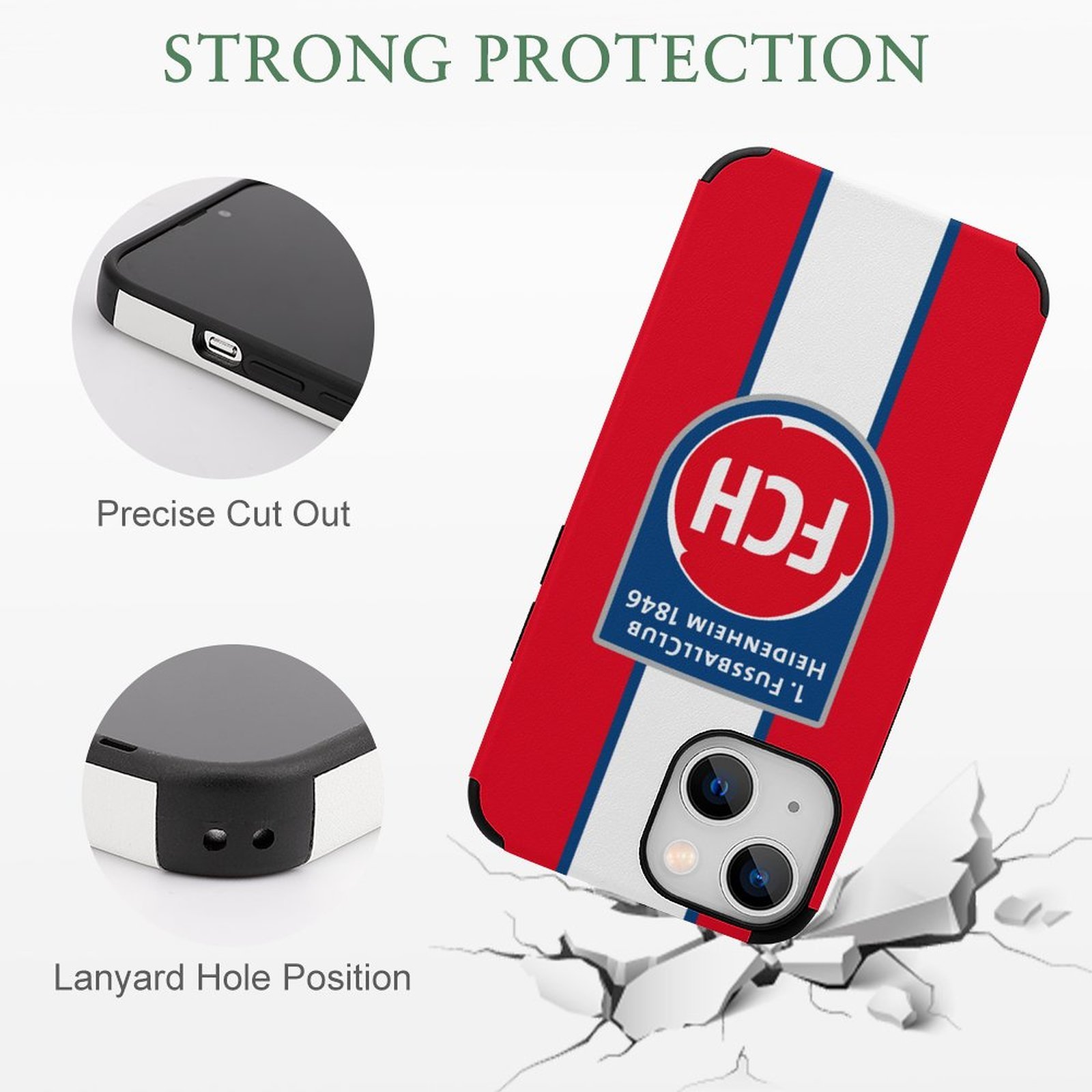 FC Heidenheim Stoßfest Und Schützend Handyhüllen & Cover Für IPhone 13 FC Heidenheim Stoßfest Und Schützend Handyhüllen & Cover Für IPhone 13