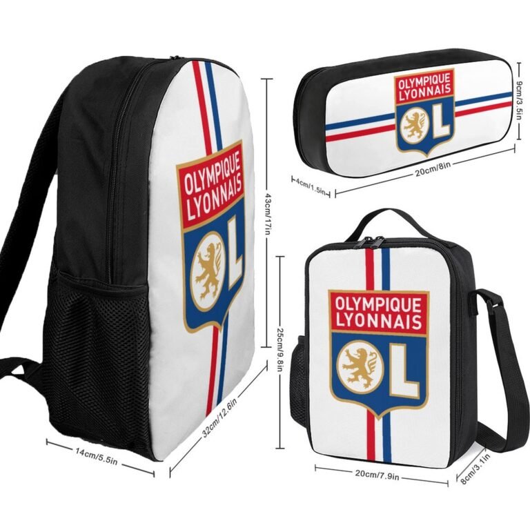 Olympique Lyonnais Student Schulranzen Lunchbag Stifttasche Kombination