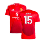 Manchester United Leny Yoro 15 Home Trikot 2024-2025