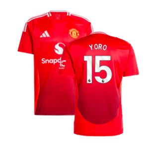 Manchester United Leny Yoro 15 Home Trikot 2024-2025