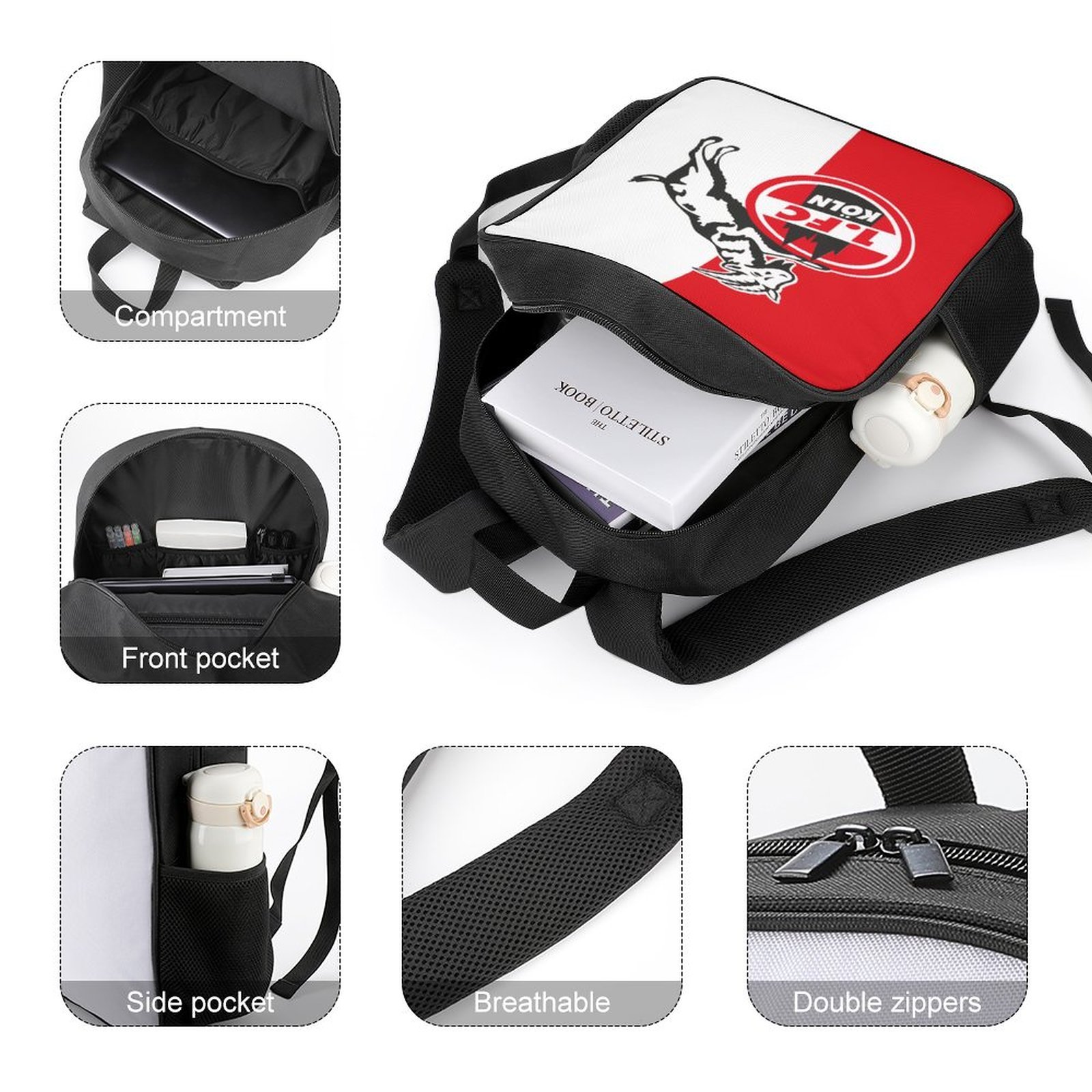 FC Köln Kinderschultaschen Rucksäcke Für Jungen Und Mädchen FC Köln Kinderschultaschen Rucksäcke Für Jungen Und Mädchen