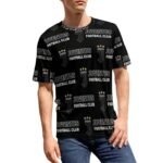 Juventus FC Unisex 3D Vollständig Druck Kurzarm T-Shirts Beiläufige Tee Tops